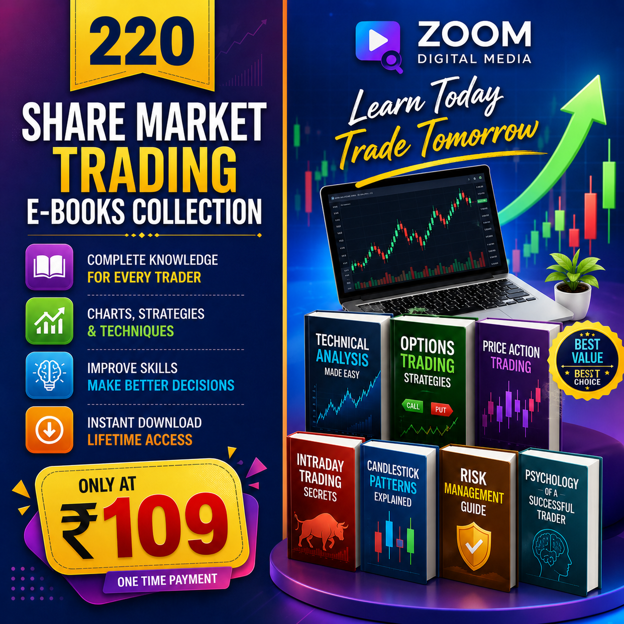 220 Share Market Trading E-Books Collection