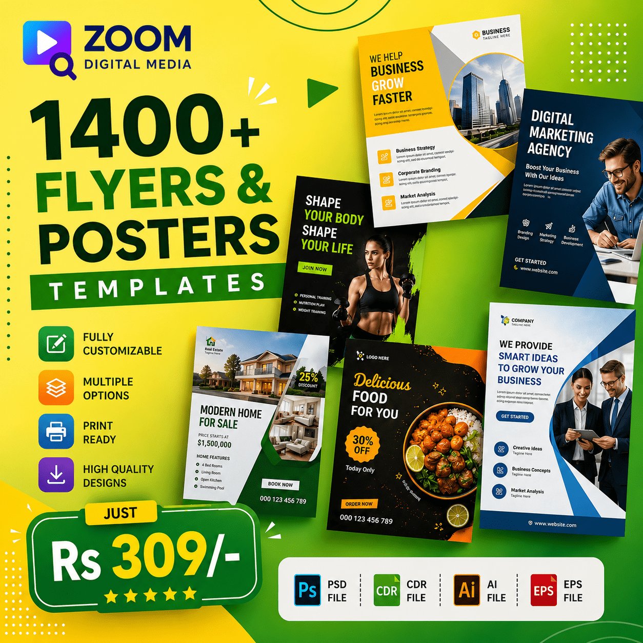 1400+ Flyers & Posters Design Templates
