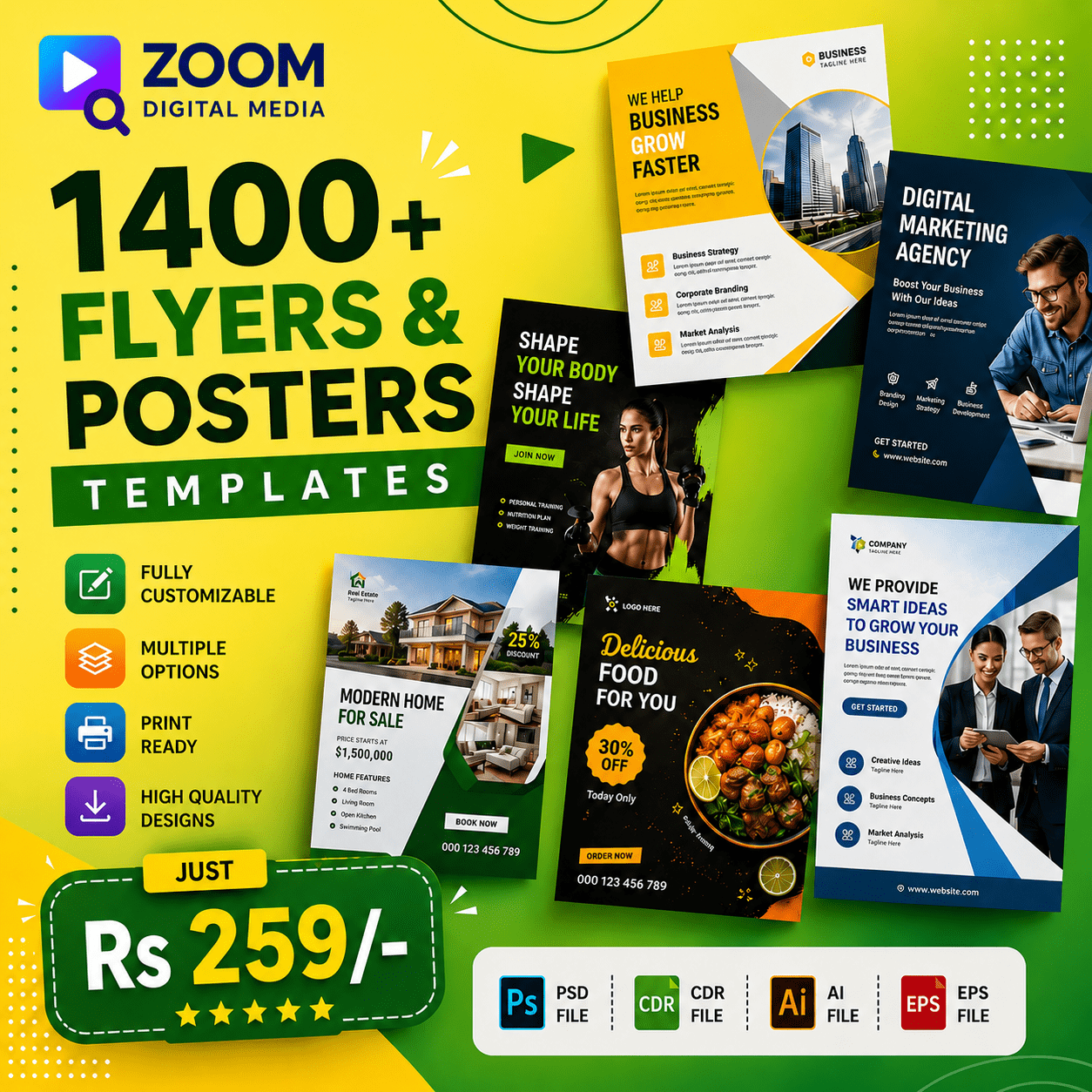 1400+ Flyers & Posters Design Templates